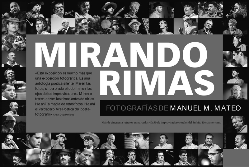 Cartel de la exposición Mirando Rimas